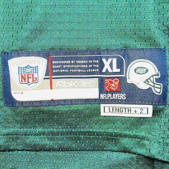 Reebok New York Jets Brett Farve #4 NFL Football Jersey Men's XL - Picture 6 of 8